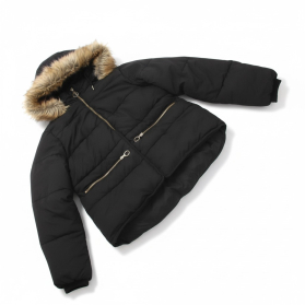 TOPSHOP zimowa KURTKA PUFFER asymetryczna CIE | Lapciucha.pl