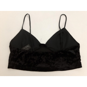 ZARA welurowa BLUZKA CROP TOP na lato MODNA c | Lapciucha.pl