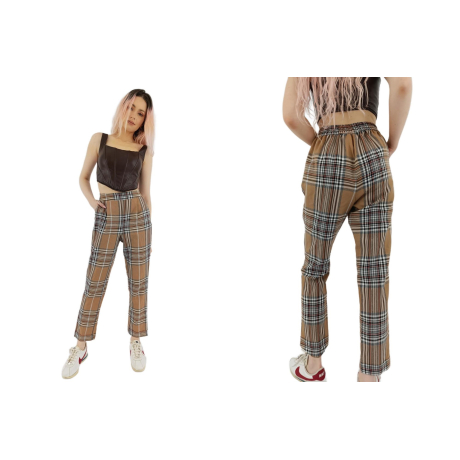shein stylowe spodnie cygaretki wysoki stan k | Lapciucha.pl