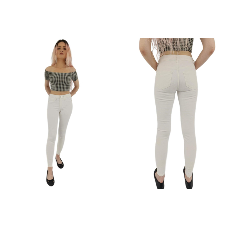 river island jeansowe spodnie rurki wygodne m | Lapciucha.pl