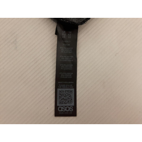 ASOS dzianinowa SUKIENKA z bufkami KRATKA sza | Lapciucha.pl