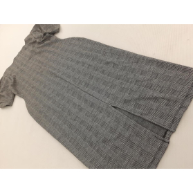 ASOS dzianinowa SUKIENKA z bufkami KRATKA sza | Lapciucha.pl