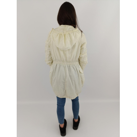 river island kremowa kurtka parka wiatrówka w | Lapciucha.pl