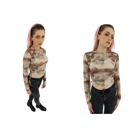 prettylittlething krótka bluzka ze ściągaczam | Lapciucha.pl