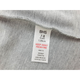 BHS dresowa KAMIZELKA casual KRATKA _ 128cm | Lapciucha.pl