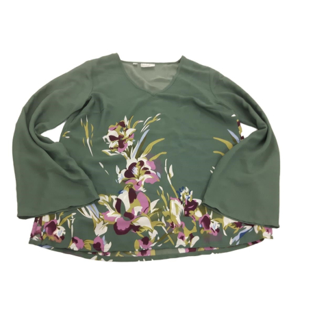 BONPRIX oversizowa BLUZKA wygodna KWIATY dług | Lapciucha.pl