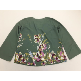 BONPRIX oversizowa BLUZKA wygodna KWIATY dług | Lapciucha.pl