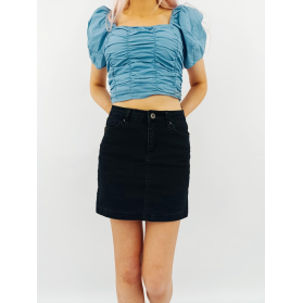 boohoo jeansowa spódnicazka trapezowa modna c | Lapciucha.pl