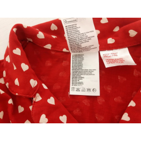 H&M dresowa GÓRA OD PIŻAMY koszulowa SERDUSZK | Lapciucha.pl