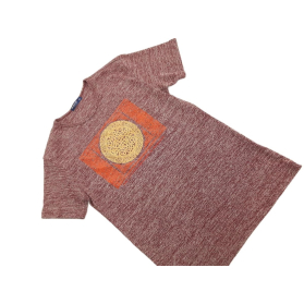 DAERSIBAO dzianinowa KOSZULKA T-SHIRT w melan | Lapciucha.pl