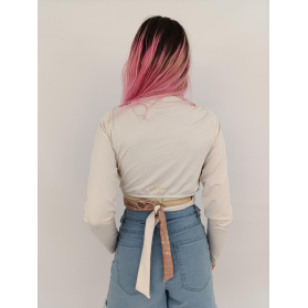 wolf & whistle kopertowa bluzka crop top z pr | Lapciucha.pl