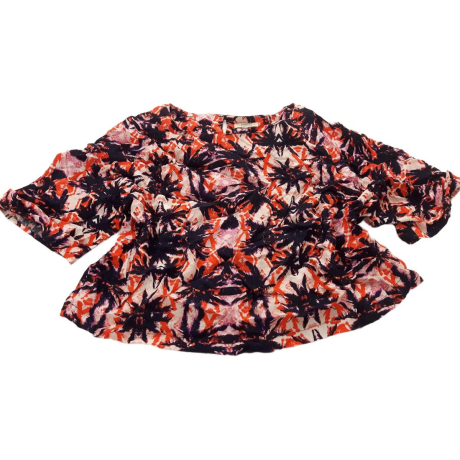 PAPAYA dresowa BLUZKA w wzory OVERSIZE _ 46 | Lapciucha.pl