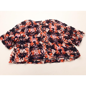 PAPAYA dresowa BLUZKA w wzory OVERSIZE _ 46 | Lapciucha.pl