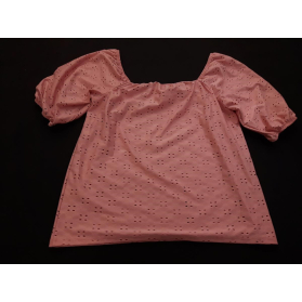 PAPAYA dzianinowa BLUZKA z krótkim rękawem _ | Lapciucha.pl