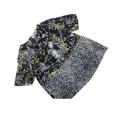 PAPAYA elegancka BLUZKA krótki rękaw WZORY _ | Lapciucha.pl