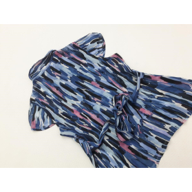 PAPAYA szyfonowa BLUZKA KOSZULOWA z bufkami W | Lapciucha.pl