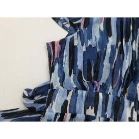 PAPAYA szyfonowa BLUZKA KOSZULOWA z bufkami W | Lapciucha.pl