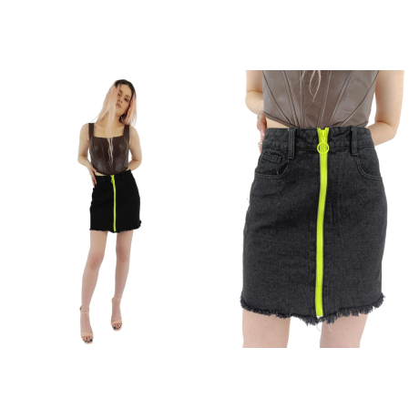 prettylittlething jeansowa spódniczka trapezo | Lapciucha.pl