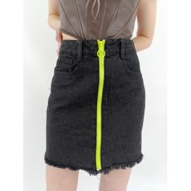 prettylittlething jeansowa spódniczka trapezo | Lapciucha.pl