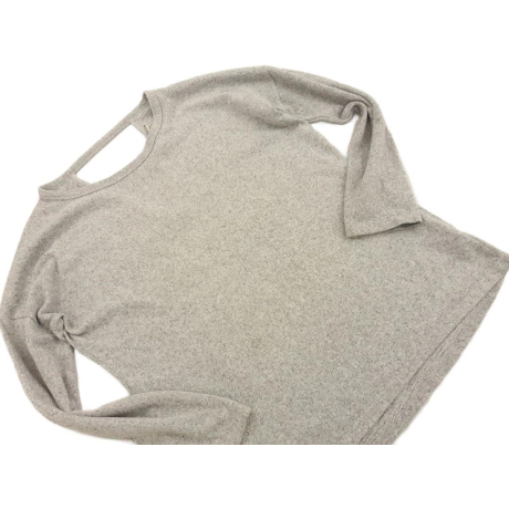 F&F dzianinowa BLUZKA z rękawem 3/4 OVERSIZE | Lapciucha.pl