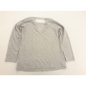 F&F dzianinowa BLUZKA z rękawem 3/4 OVERSIZE | Lapciucha.pl