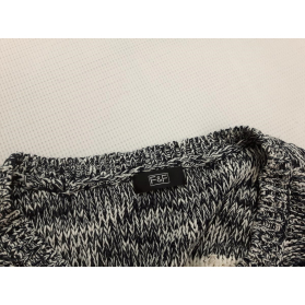 F&F modny SWETER pleciony PASKI z rękawem 3/4 | Lapciucha.pl