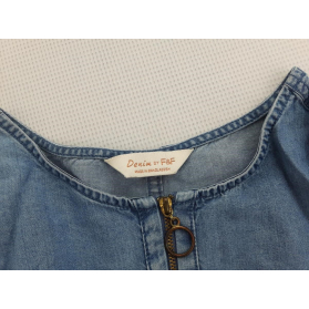 F&F postarzana SUKIENKA a'la jeans MODNA krót | Lapciucha.pl