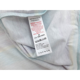 TOPMAN dresowa KOSZULKA z printem PASKI _ S | Lapciucha.pl
