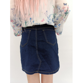 boohoo jeansowa spódniczka trapezowa modna wy | Lapciucha.pl