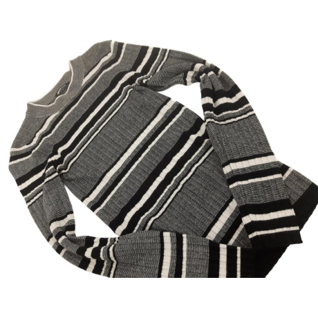 GINA TRICOT dopasowany SWETER wygodny PASKI d | Lapciucha.pl