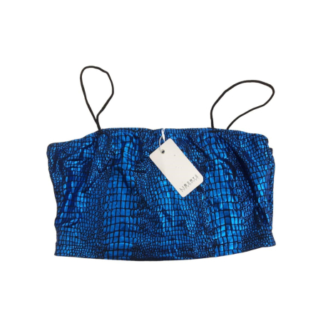 SOYACONCEPT metaliczna BLUZKA CROP TOP krokod | Lapciucha.pl
