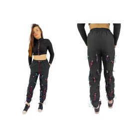 boohoo modne spodnie joggeery wysoki stan gum | Lapciucha.pl