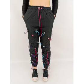 boohoo modne spodnie joggeery wysoki stan gum | Lapciucha.pl