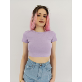 zara dzianinowa bluzka crop top z krótkim ręk | Lapciucha.pl