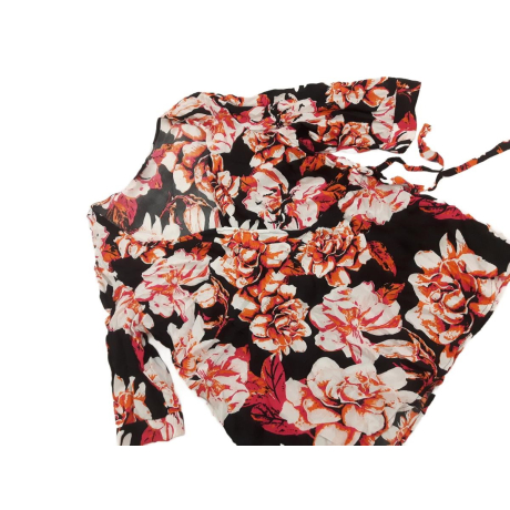 ZIZZI plażowa SUKIENKA oversize KWIATY mini M | Lapciucha.pl