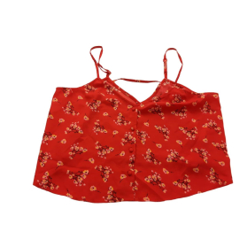 ASOS krótka BLUZKA TOP na lato KWIATY czerwon | Lapciucha.pl