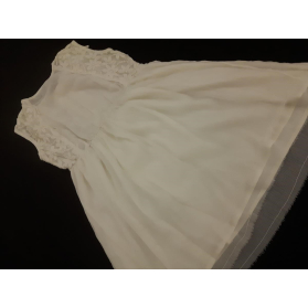 MANGO elegancka SUKIENKA szyfonowa MINI z haf | Lapciucha.pl