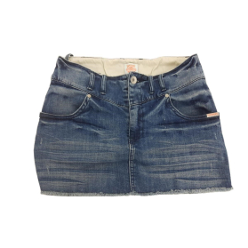 SUPERDRY jeansowa SPÓDNICZKA postarzana MINI | Lapciucha.pl
