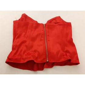 PRETTYLITTLETHING satynowa BLUZKA TOP gorseto | Lapciucha.pl
