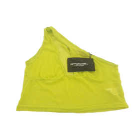 PRETTYLITTLETHING siateczkowa BLUZKA CROP TOP | Lapciucha.pl