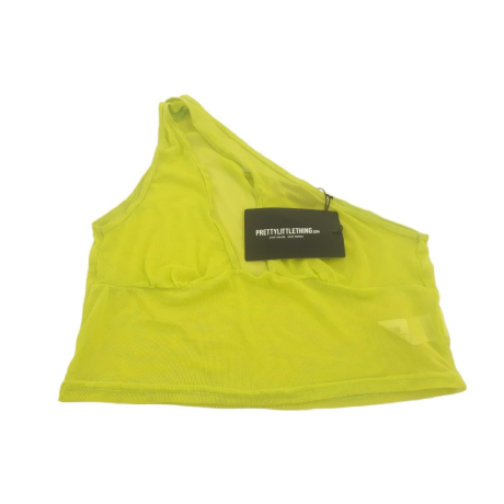 PRETTYLITTLETHING siateczkowa BLUZKA CROP TOP | Lapciucha.pl