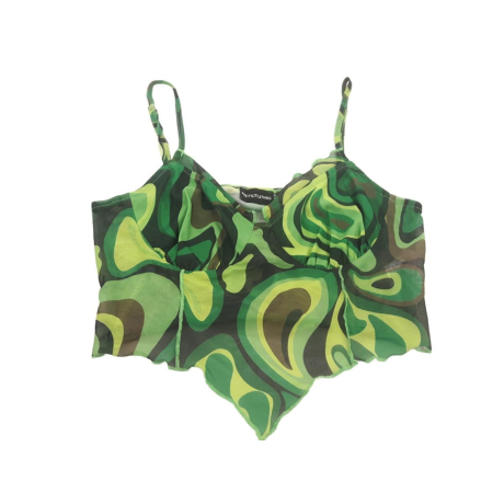 PRETTYLITTLETHING siateczkowa BLUZKA CROP TOP | Lapciucha.pl