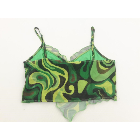 PRETTYLITTLETHING siateczkowa BLUZKA CROP TOP | Lapciucha.pl