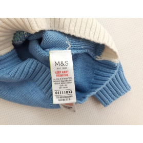 M&S świąteczny SWETEREK z pomponami MIKOŁAJ z | Lapciucha.pl
