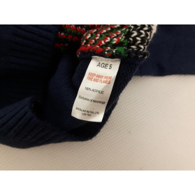 MATALAN świąteczny SWETEREK granatowy Z CHOIN | Lapciucha.pl
