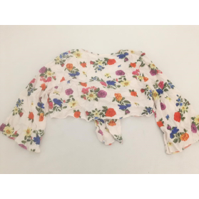 PRIMARK wiązana BLUZKA CROP TOP na lato KWIAT | Lapciucha.pl