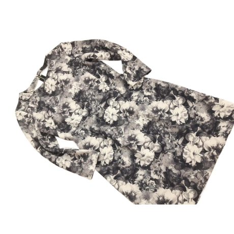 ZARA ołówkowa SUKIENKA mini KWIATY z rękawem | Lapciucha.pl