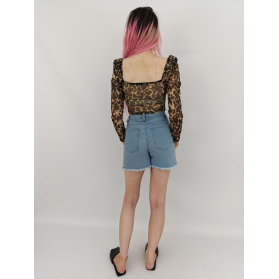 select siateczkowa bluzka crop top gorsetowa | Lapciucha.pl