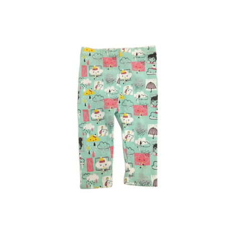 SO CUTE dresowe LEGGINSY miętowe WZORY wygodn | Lapciucha.pl