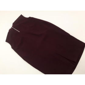 ASOS elegancka SUKIENKA burgundowa OVERSIZE m | Lapciucha.pl